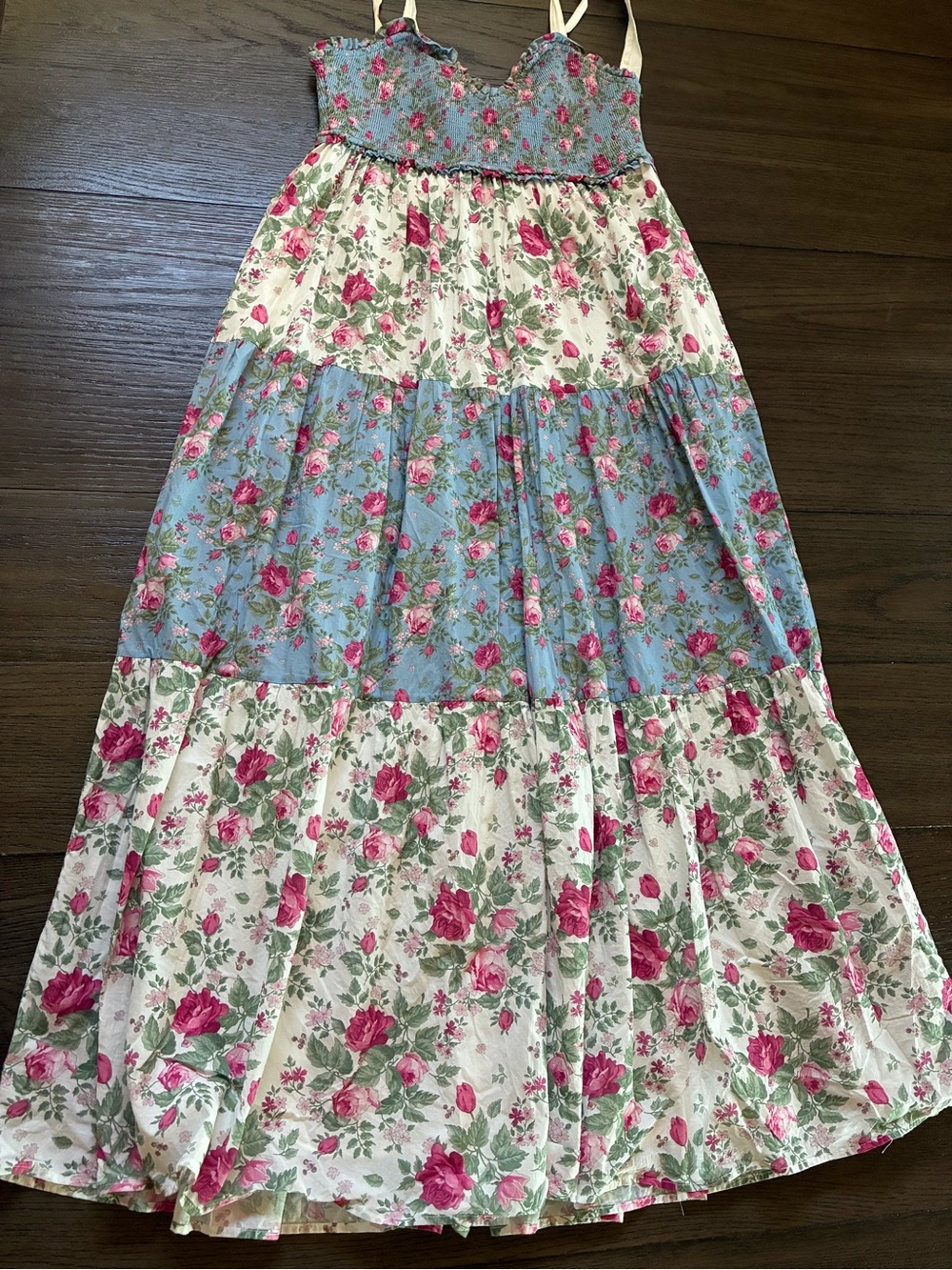 Altar’d State Blue & White Floral Maxi Dress - Picture 2 of 9